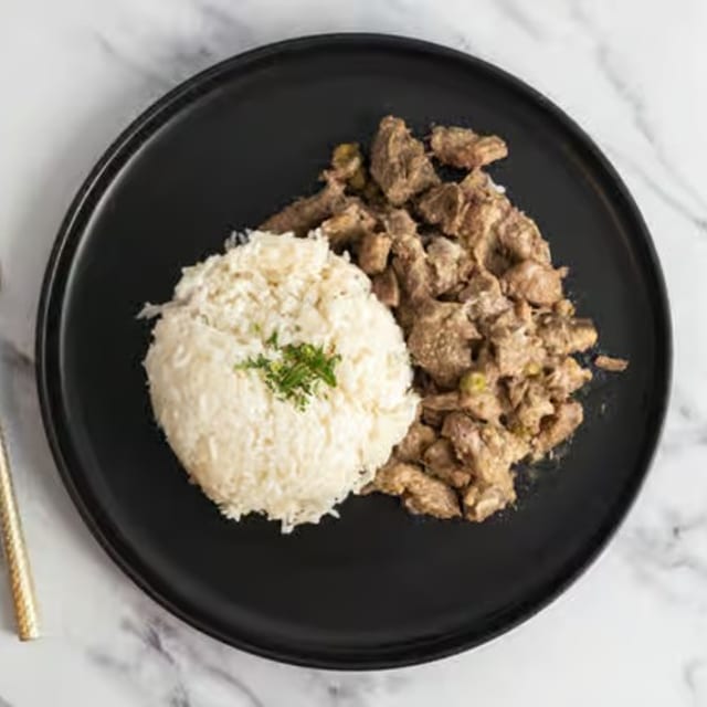 Pork Adobo With Steam Rice.