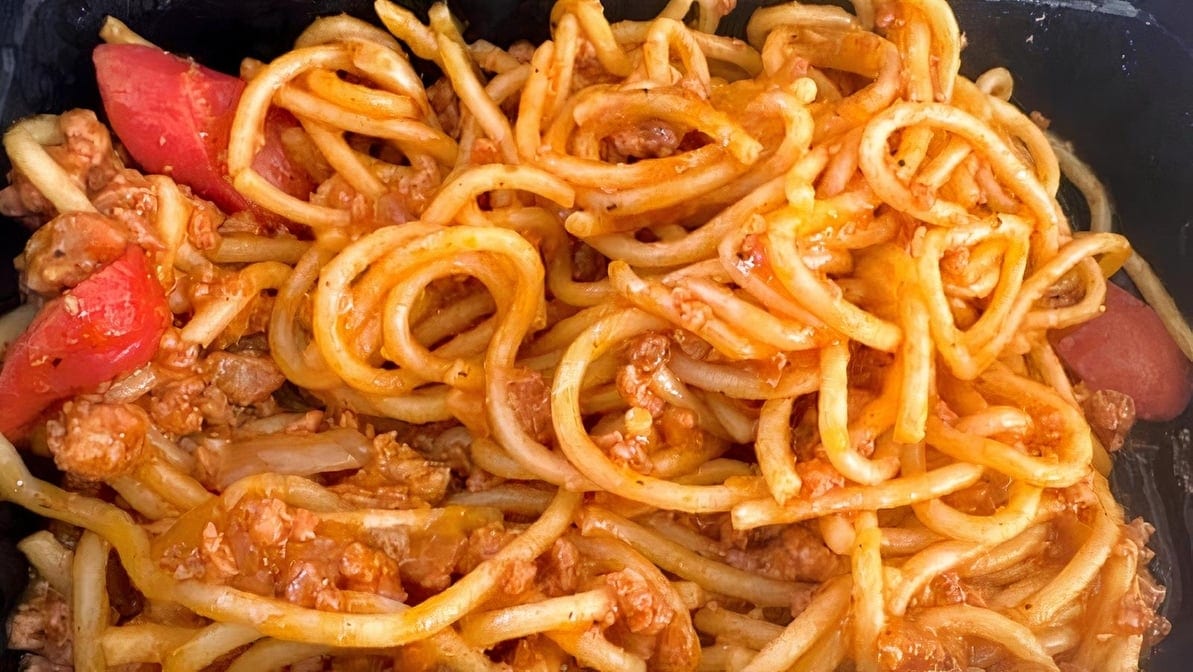 Pinoy Style Spaghetti.