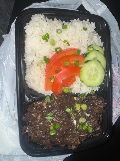 Dinuguan With Steam Rice.