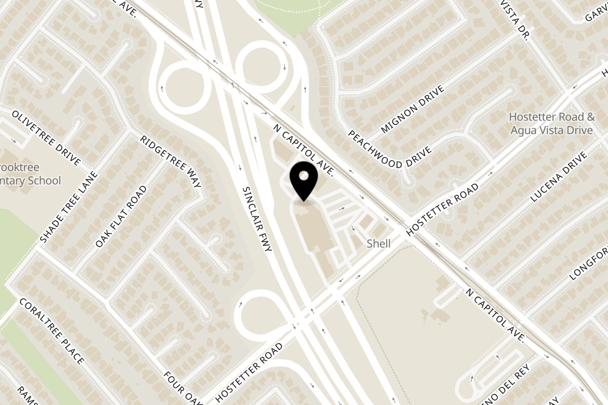 Map showing the location of Tindahan Pinoy on 1647 N Capitol Ave in San Jose